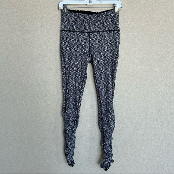 Lululemon 6 Ready to Rulu Tight Leggings in Spaced Out Space Dye Black W… - Picture 1 of 7